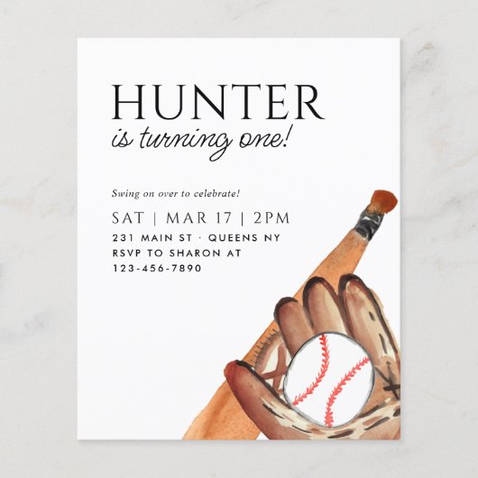 バジェットこうもりグローブボールキッドスポーツ誕生日 (正面)