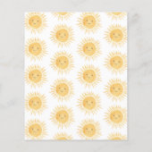 バジェットこ来このサンベビーシャワー招待状 (裏面)