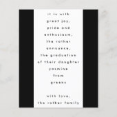 バジェットはっきりしたゴールドフォイルGRAD写真発表 チラシ (裏面)