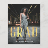 バジェットはっきりしたゴールドフォイルGRAD写真発表Fly チラシ (正面)