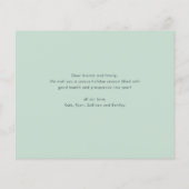 バジェットはっきりしたタイプフォトクリスマスホリデーカード (裏面)