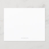 バジェットはっきりしたレターモダンブライダルシャワー招待状 (裏面)