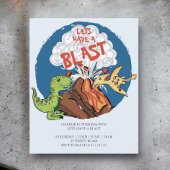 バジェットはブラスト恐竜の誕生日招待状