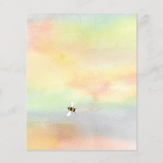 バジェットばあちゃん – ビー赤ちゃんシャワー招待状 (裏面)