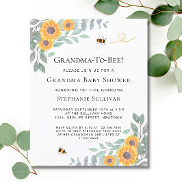 バジェットばあちゃん – ビー赤ちゃんシャワー招待状