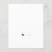 バジェットばあちゃん – ビー赤ちゃんシャワー招待状 (裏面)