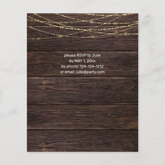 バジェットひまわりウッドライト卒業パーティー チラシ (裏面)