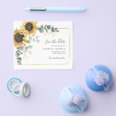 バジェットひまわりユーカリ緑の日を保存 チラシ (シングル)