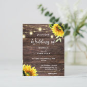 バジェットひまわり、ウッドメイソンのストリングライト結婚ズ (スタンド正面)