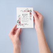 バジェットほこりっぽいバラピンクベビーシャワーフローラ チラシ (手)