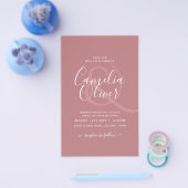 バジェットほこりっぽいバラ結婚モノクロ チラシ (シングル)