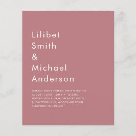 バジェットほこりっぽいバラ結婚モノクロ チラシ