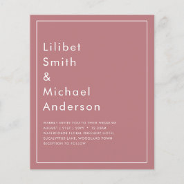 バジェットほこりっぽいバラ結婚モノクロ チラシ