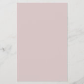 バジェットほこりっぽいピンクシンプル色のスクリプト赤ちゃんシャワーFLYER チラシ (裏面)
