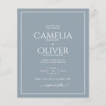 バジェットほこりっぽいブルー結婚モノクロ