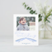 バジェットほこりっぽい青いクリスマスパインの休日の写真 (スタンド正面)