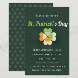 バジェットアイリッシュフラッグSt patricks day招待状