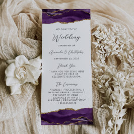 バジェットアガテパープル金ゴールド結婚式 プログラム