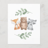 バジェットアガールベビーシャワーウッドランド緑 チラシ (裏面)