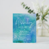 バジェットアクアウォーターカラーウェディング招待海ビーチ (スタンド正面)