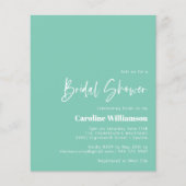 バジェットアクアブルーミッド幾何モダンブライダルシャワー (正面)