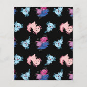 バジェットアクソロトルキッドの誕生日パーティーの招待状 (裏面)