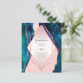 バジェットアゲテエクシデーションパーティー招待状グリッターグラム (スタンド正面)