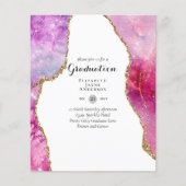 バジェットアゲテエクシデーションパーティー招待状グリッターグラム (正面)