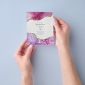 バジェットアゲテエクシデーションパーティー招待状グリッターグラム チラシ (手)