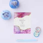 バジェットアゲテエクシデーションパーティー招待状グリッターグラム チラシ (シングル)