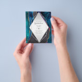 バジェットアゲテエクシデーションパーティー招待状グリッターグラム チラシ (手)