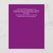 バジェットアゲテエクシデーションパーティー招待状グリッターグラム チラシ (裏面)