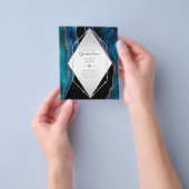 バジェットアゲテエクシデーションパーティー招待状グリッターグラム チラシ (手)