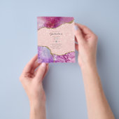 バジェットアゲテエクシデーションパーティー招待状グリッターグラム チラシ (手)