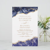 バジェットアゲートネイビーブルー金ゴールドブルー結婚ズ (スタンド正面)