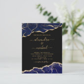 バジェットアゲートネイビーブルー金ゴールドブルー結婚ズ (スタンド正面)