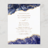 バジェットアゲートネイビーブルー金ゴールドブルー結婚ズ (正面)