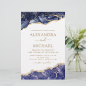 バジェットアゲートネイビーブルー金ゴールドブルー結婚ズ (スタンド正面)