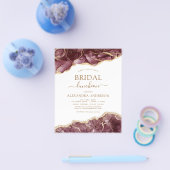 バジェットアゲートブルゴーニュブライダルシャワールンチョン金ゴールド チラシ (シングル)