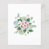 バジェットアジサイバラブライダルシャワー招待 (裏面)