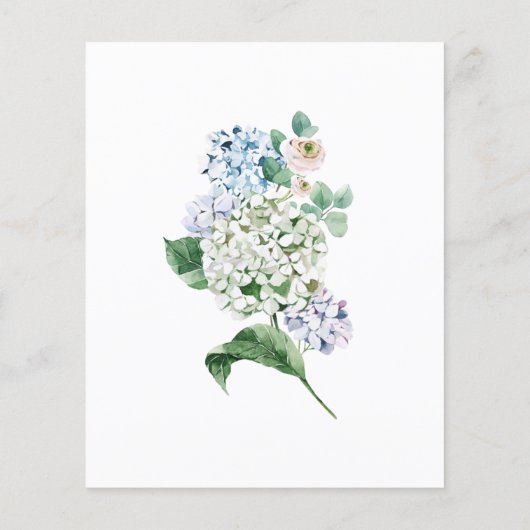 バジェットアジサイバラ90th誕生日招待状 (裏面)