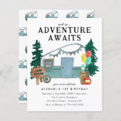 バジェットアドベンチャーアワイトカーツリーズキャンプ誕生日 (正面/裏面)