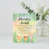 バジェットアドベンチャーアワイーズサファリベイビーシャワー招待状 (スタンド正面)