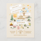 バジェットアドベンチャーベビーシャワー水色の木 チラシ (正面)