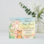 バジェットアニマルズバーチャルベビーシャワー招待状 (スタンド正面)