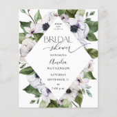 バジェットアネモネホワイトフローラブライダルシャワー (正面)