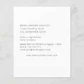 バジェットアネモネホワイトフローラブライダルシャワー チラシ (裏面)