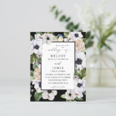 バジェットアネモネ白結婚フローラズ – 黒 (スタンド正面)