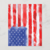 バジェットアメリカ国旗の退職招待状 (裏面)