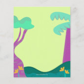 バジェットアリゲーターキッドの誕生日招待状 (裏面)